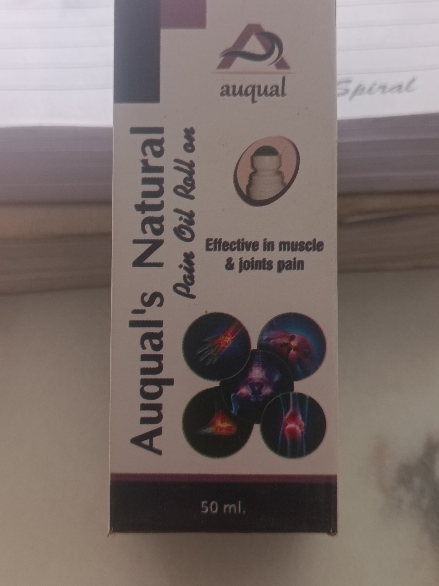 Auqual's Natural Pain Oil Roll-On