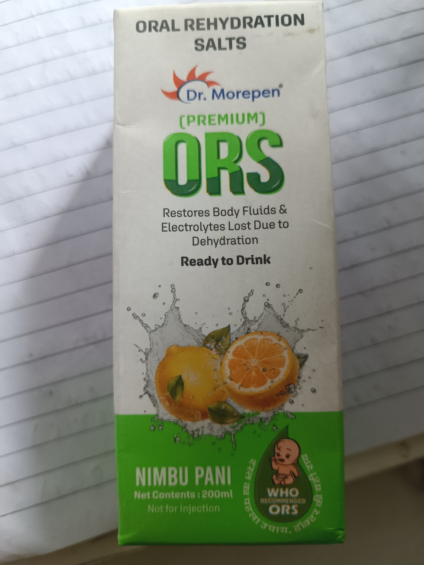 Dr.Morepen ORS Liquid (Nimbu Pani Flavour)