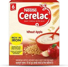 Nestle Cerelac Wheat Apple (6 month+)