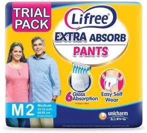 Lifree Extra-Absorb Adult Diapers (M-2)