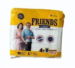 Friends Classic Adult Diapers Pants (L-10)