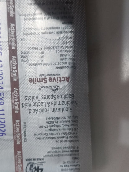 Dr.Morepen Active Smile Tablets (1*10 tab)