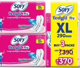 Sofy Bodyfit Xl Pads Combo (18*3 pack)