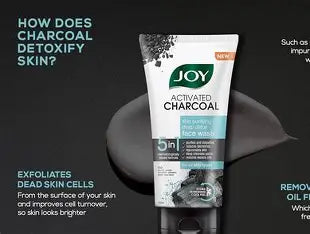 Joy Activated Charcoal Face-Wash (50ml)