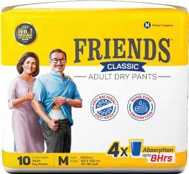 Friends Classic Adult Diapers Pants  (M-10)
