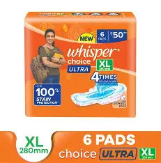 Whisper Ultra Xl Pads (6 Pads)