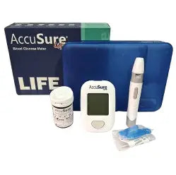 AccuSureLife Blood Glucose Machine with Strips