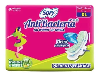 Sofy Antibacterial Pads (XL-14)