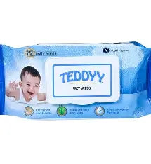 Teddy Baby Wet Wipes (72 Wipes)